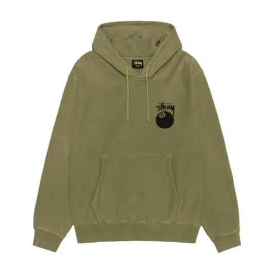Poleron Stussy 8 Ball Pig Dyed Olive - S