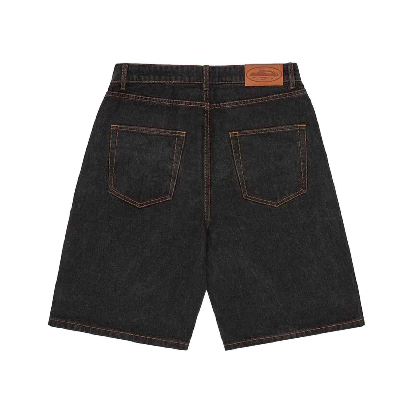 Short Corteiz Island Jean Washed Black