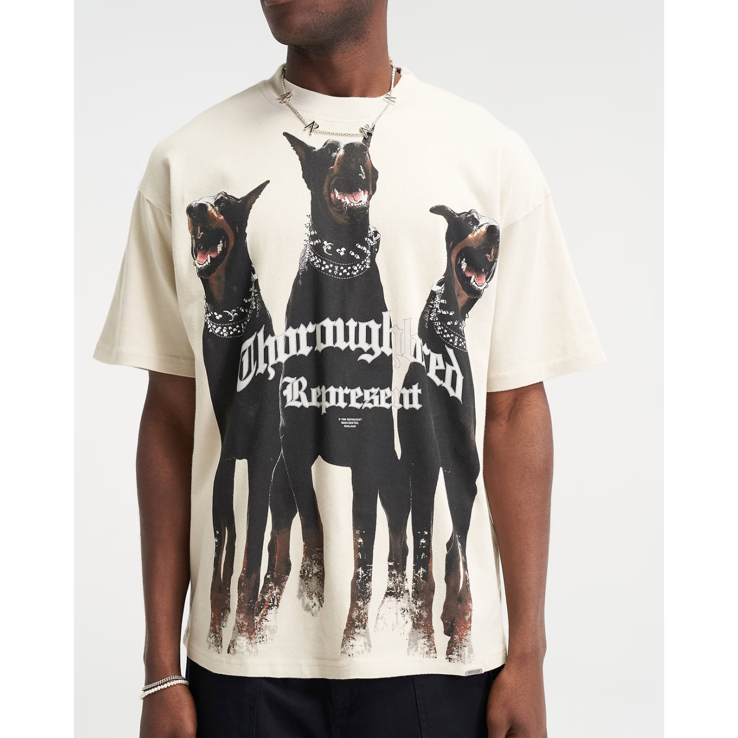 Polera Represent Thoroughbred Vintage White