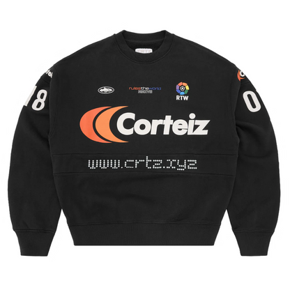 Poleron Corteiz Sponsors Training Crewneck Black