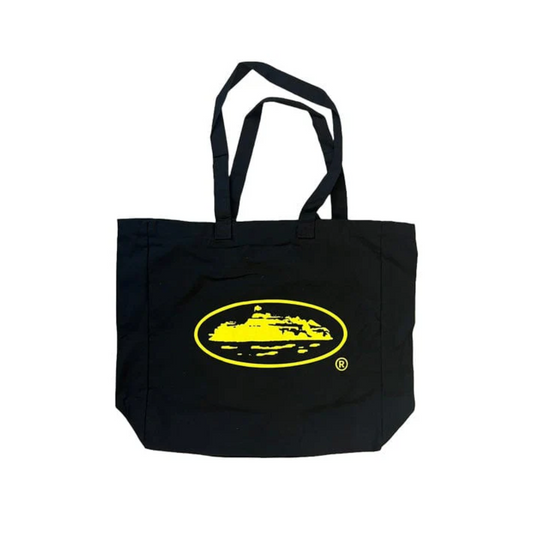 Corteiz Island Tote Bag Black/Yellow