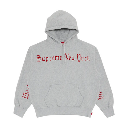 Poleron Contrast Cutout Hooded Sweatshirt Heather Grey