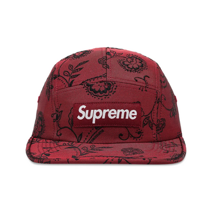 Gorro Supreme Floral Jacquard Camp Cap Red