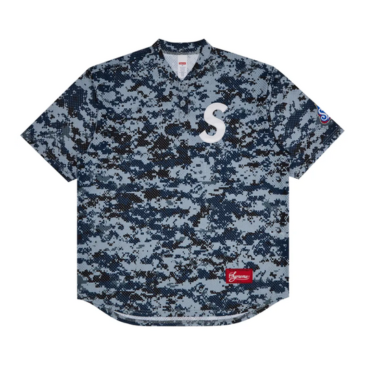 Polera Supreme S Logo Baseball Henley Digi Camo - XL