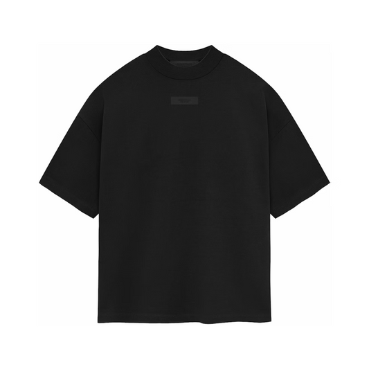 Polera Essentials Crewneck Jet Black SS24