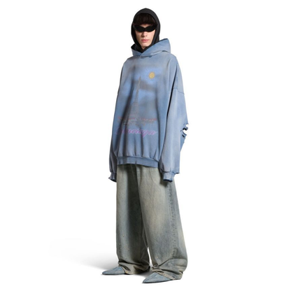 Poleron Paris Moon Hoodie Oversized