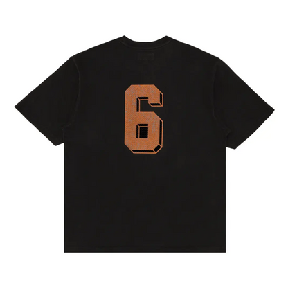 Polera Supreme Flocked Washed Short-Sleeve Black