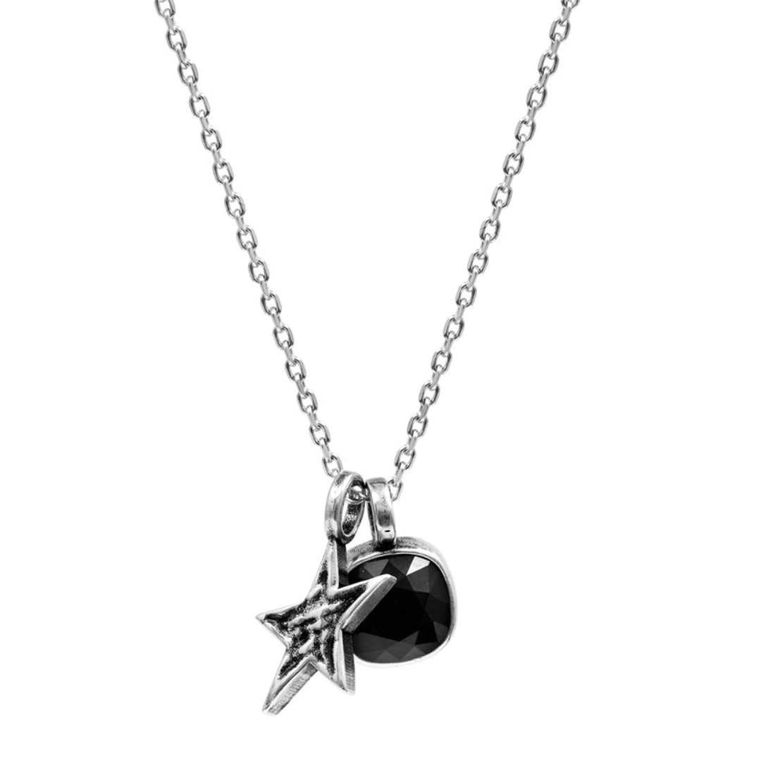 Collar Twojeys Stoned Silver