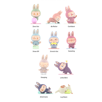 Pop Mart Labubu The Monsters Lazy Yoga Series Single Blind Box