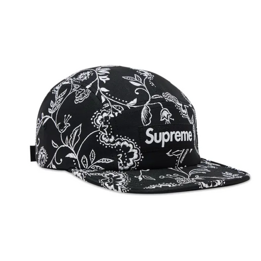 Gorro Supreme Floral Jacquard Camp Cap Black
