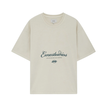Polera Eme Studios Main Street Off Sand Oversized