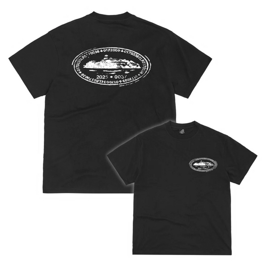 Polera Corteiz Island Stamp Black