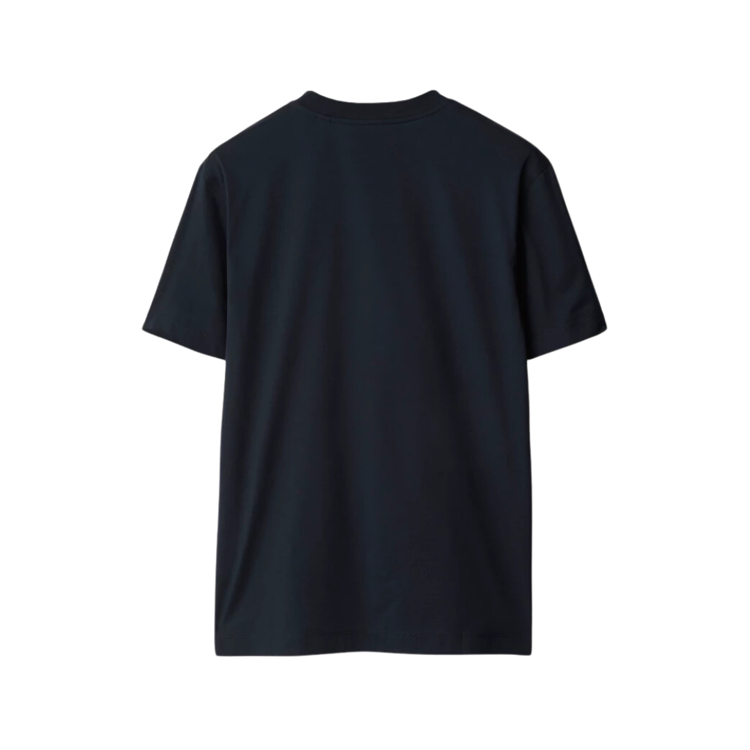 Polera Burberry Embroidery Small Logo Black
