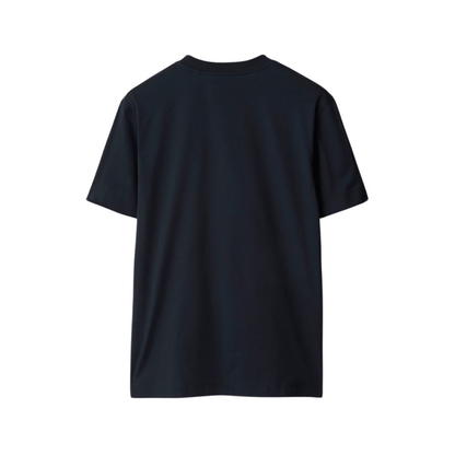Polera Burberry Embroidery Small Logo Black