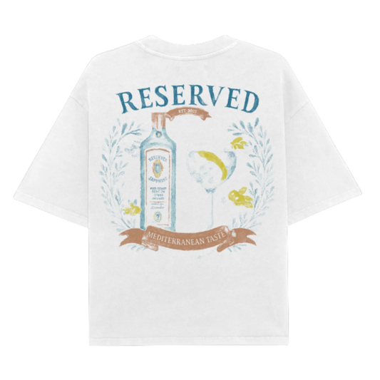 Polera Reserved Sapphire Heavyweight Boxy Blanca
