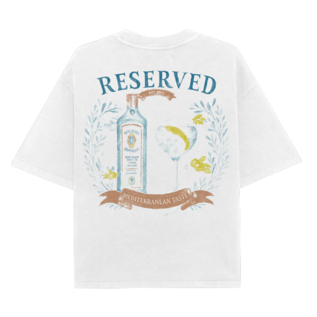 Polera Reserved Sapphire Heavyweight Boxy Blanca