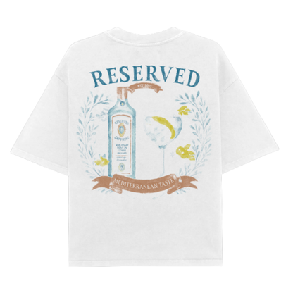 Polera Reserved Sapphire Heavyweight Boxy Blanca