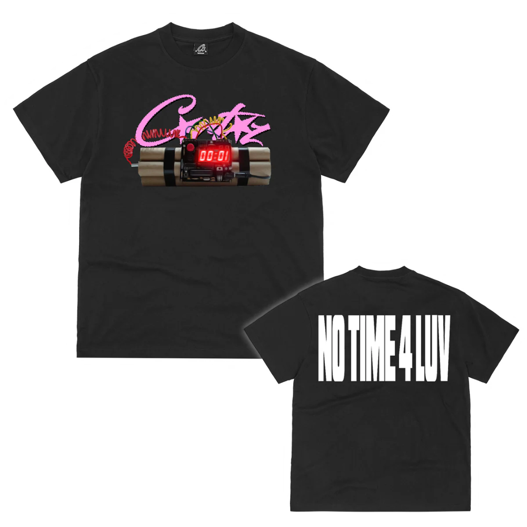Polera Corteiz No Time 4 Luv Black