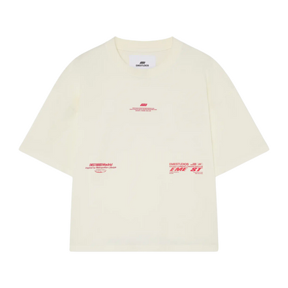 Polera Eme Studios Metropolitan Off Sand Oversized