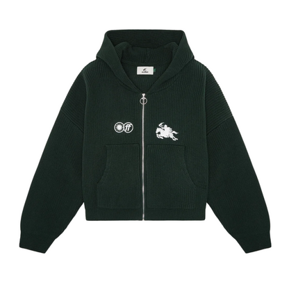 Poleron Scuffers Knit Emblem Zipper