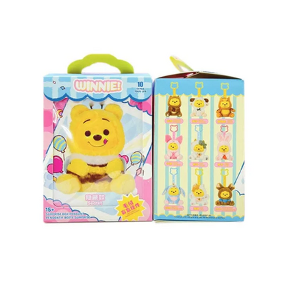 Miniso Winnie the Pooh keychain Naughty Team Blindbox