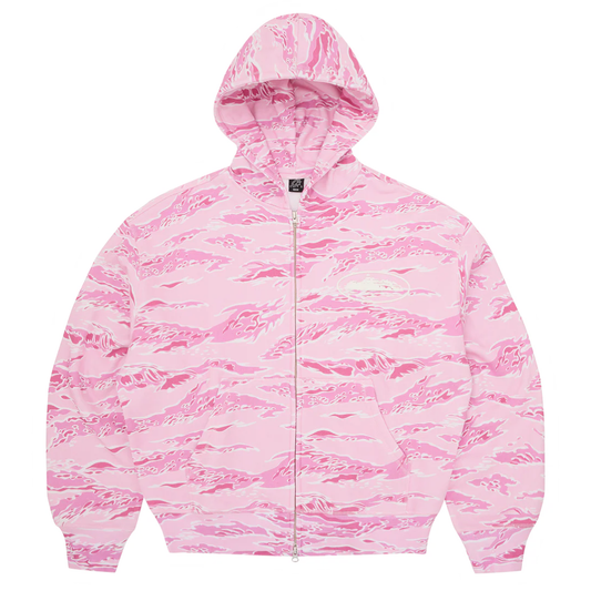 Poleron Corteiz Island Puff Pink Tiger