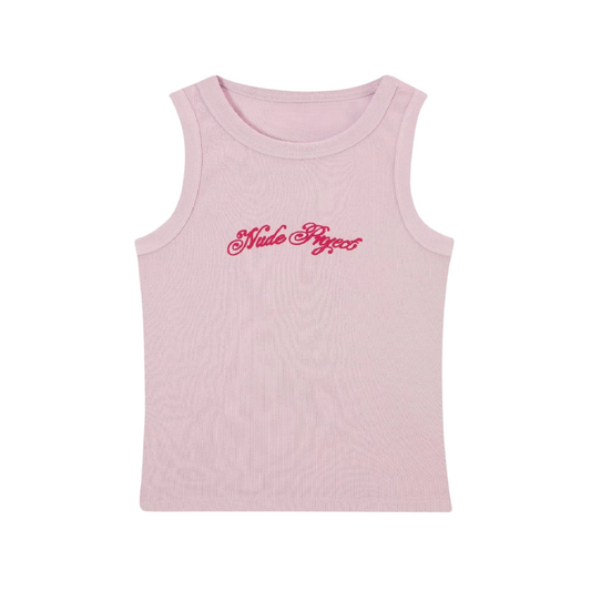 Nude Script Top Pink