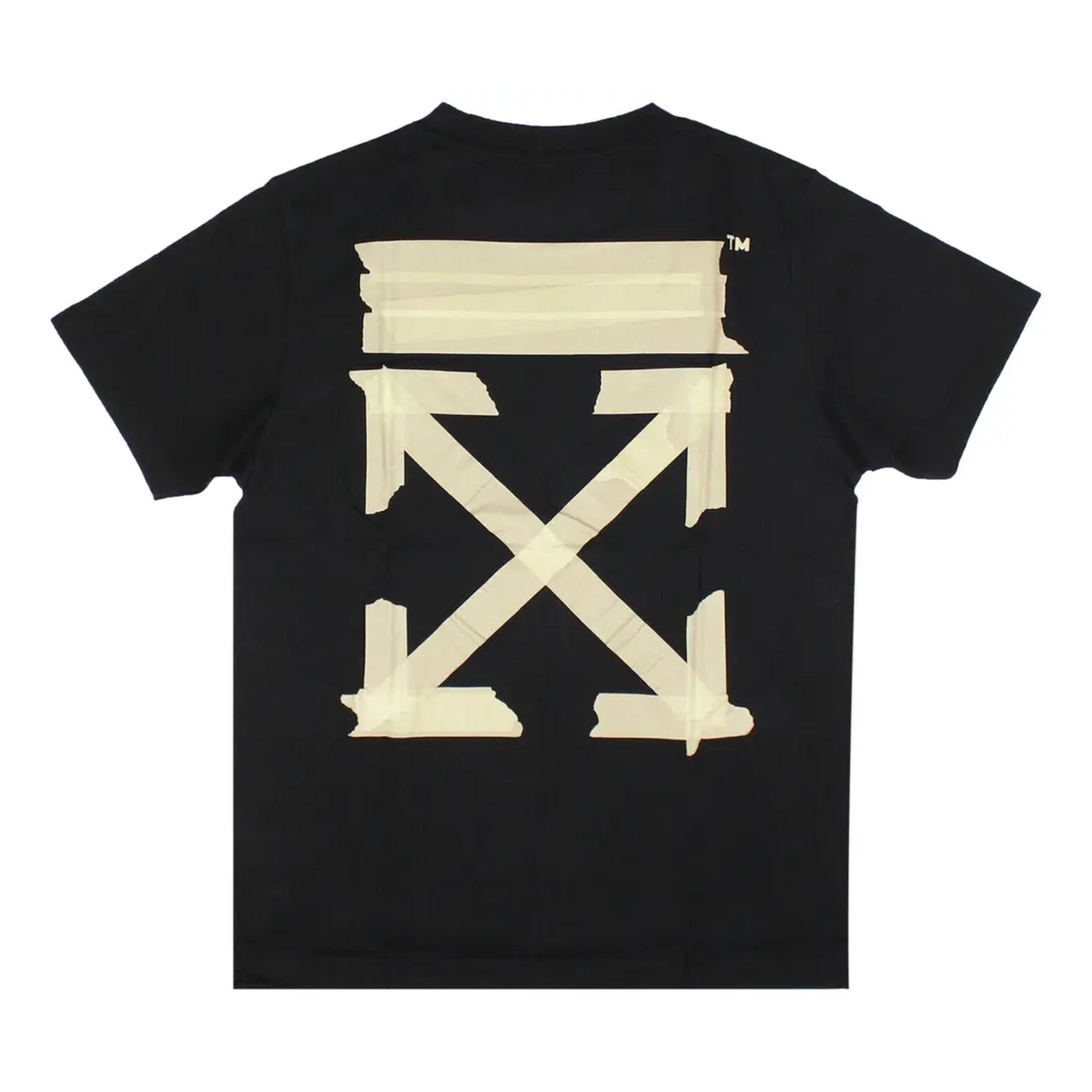 Polera Off-White Tape Arrows Over Black/Beige
