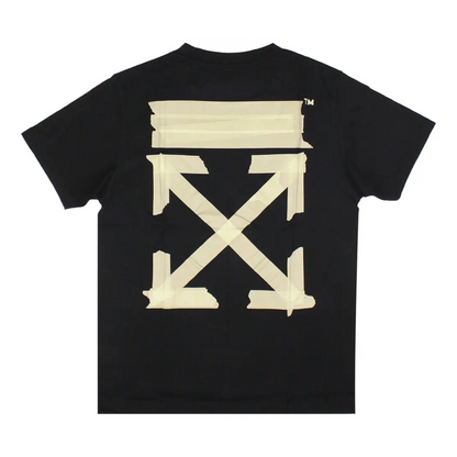 Polera Off-White Tape Arrows Over Black/Beige