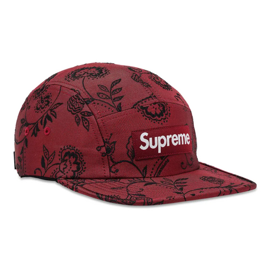 Gorro Supreme Floral Jacquard Camp Cap Red