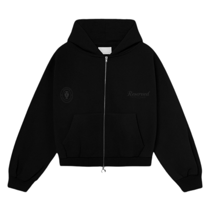 Poleron Reserved Mediterranean French Terry Zip Triple Black