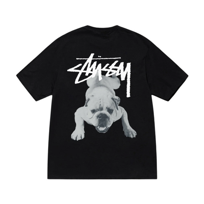 Polera Stussy Stock Dog Black