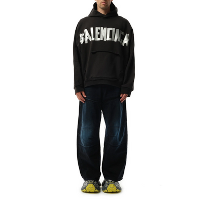 Poleron Balenciaga Ripped Pocket Faded Black/Silver