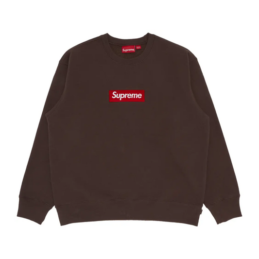 Poleron Supreme Box Logo Crewneck Umber