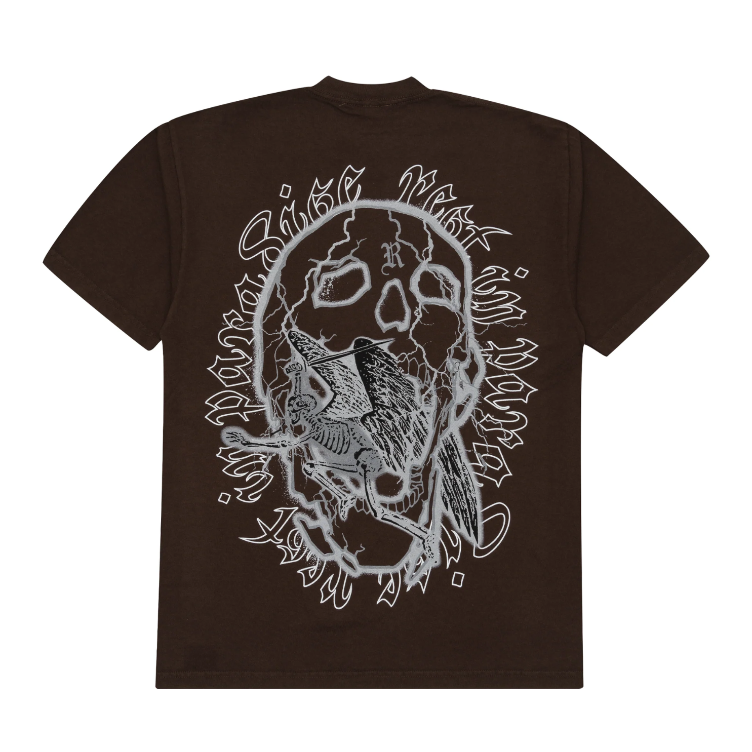 Polera Revenge Skeleton Angel Brown - L