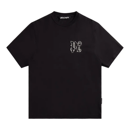 Polera Palm Angels Monogram Regular Black/Off White