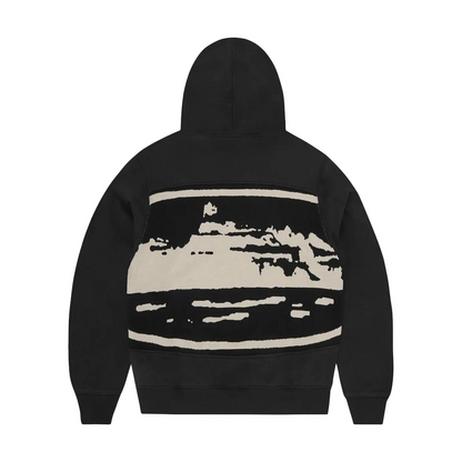Poleron Corteiz Island Mixed Panel Zip Black - L