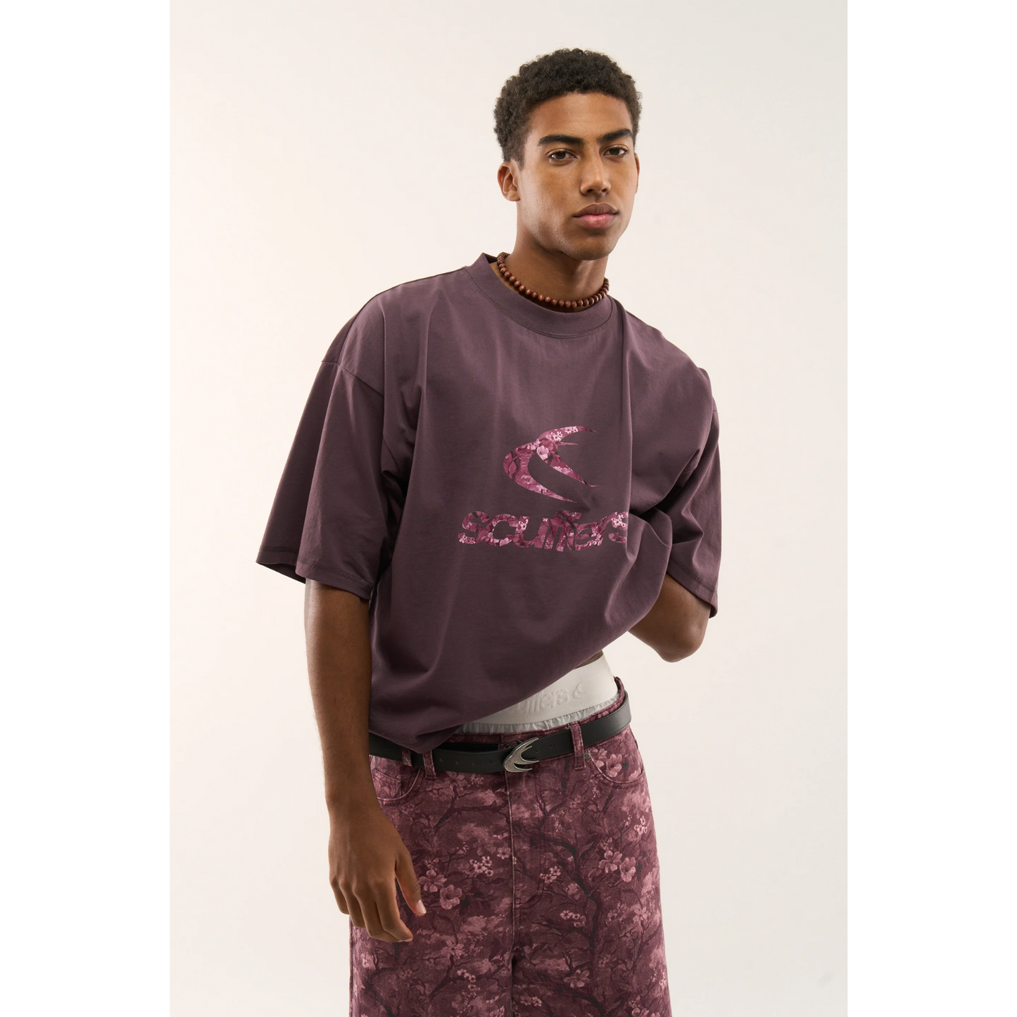 Polera Scuffers Real Flower Burgundy