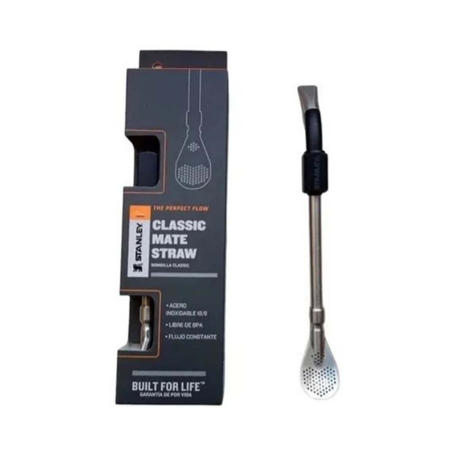 Bombilla Stanley Classic Mate Straw Black