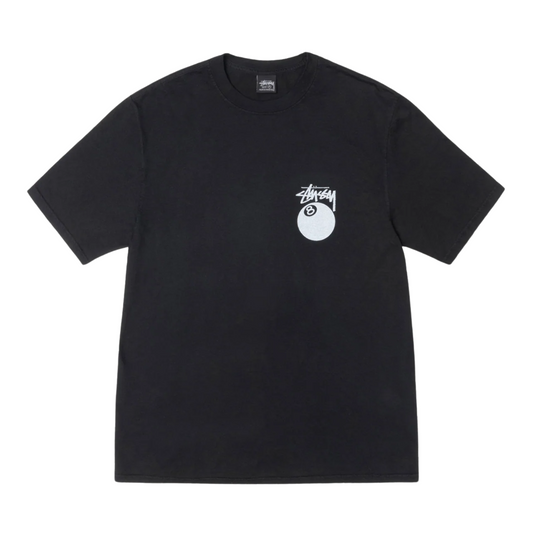 Polera Stussy 8 Ball Pig Dyed Black