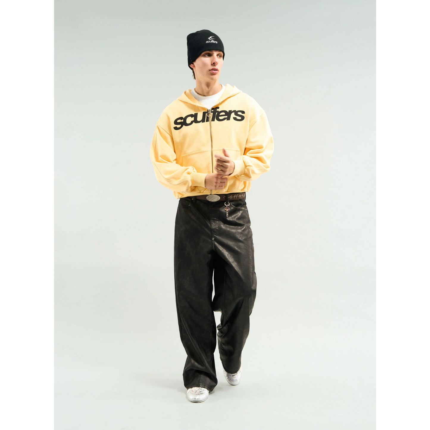 Poleron Scuffers Essential Yellow Zipper