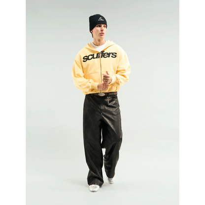 Poleron Scuffers Essential Yellow Zipper