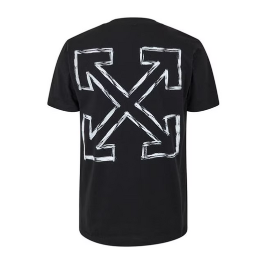 Polera Off-White Arrow Stamp Slim Black