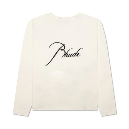 Polera Rhude Reverse L/S Vintage White - S