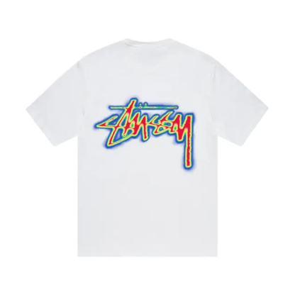 Polera Stussy Thermal Stock White