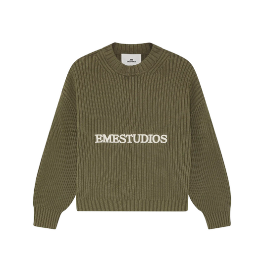 Sweater Eme Studios Yoss Olive Knit