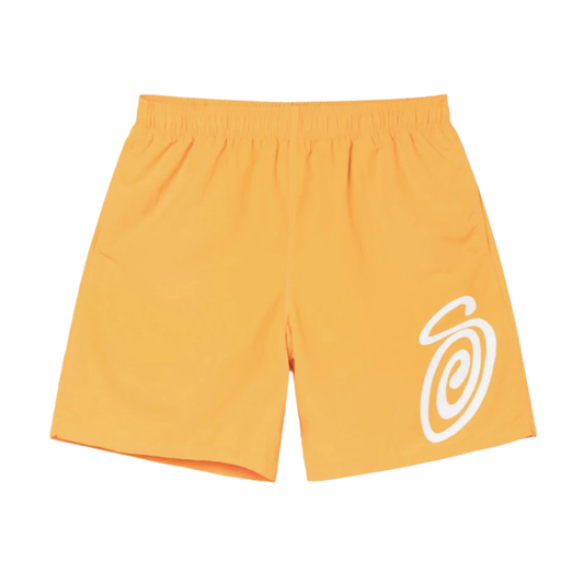 Short Stussy Curly S Water Tangerine
