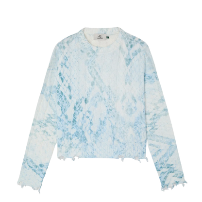 Sweater Scuffers Trench Blue Snake