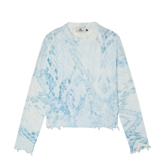 Sweater Scuffers Trench Blue Snake