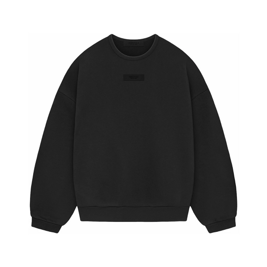 Poleron Essentials Jet Black Crewneck SS24 - M